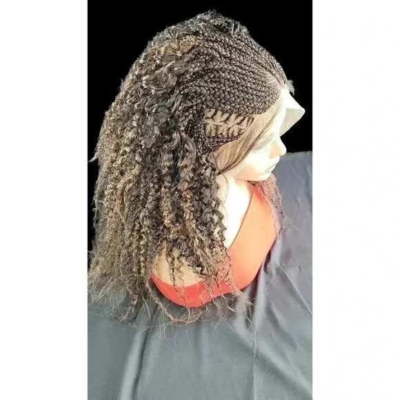 Handmade BraidedLace Wigs for Working Women -Versatile, Lightweight, NWT Ombre - Picture 7 of 15